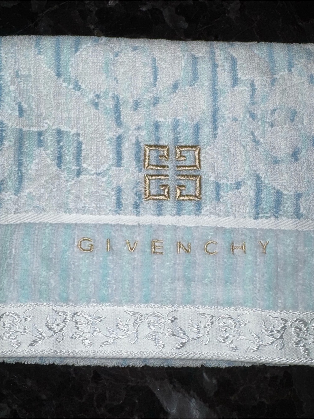 Givenchy embroidered towel